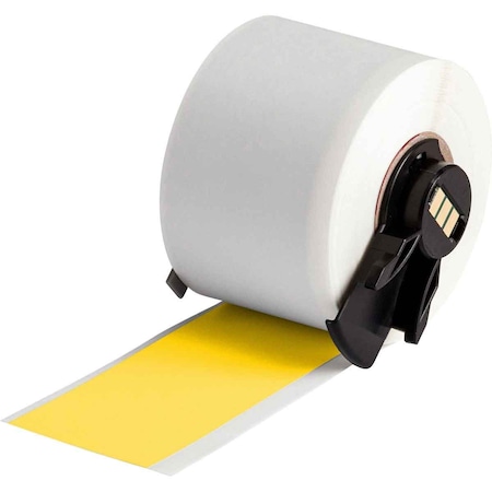 Brady WraparoundLabel, Yellow, 1-1/2inW M6C-1500-437-YL