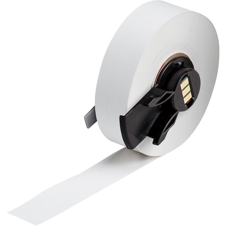 Brady ContinuousLabelStock, White, Matte, 1/2inW M6C-500-412
