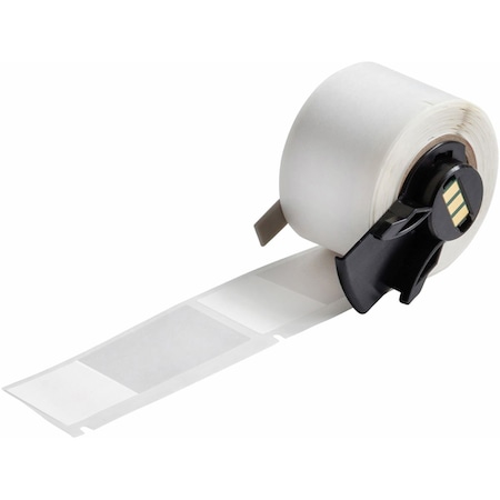 Brady Pre-CutLabelStockRoll, White/Clear, Matte M6-75-461