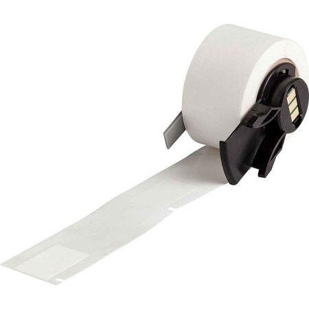 Brady Pre-CutLabelStockRoll, White/Clear, Matte M6-86-461
