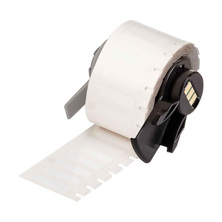 Brady Pre-Cut Label Stock Roll, White, Gloss M6-9-423