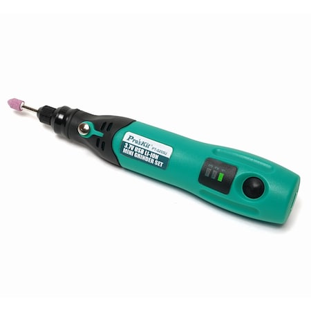 Pro'Skit Mini Grinder Set, 3.7V, Cordless, USB Ch PT-5205U