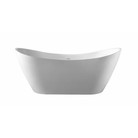 Pulse Showerspas Freestanding Tub, 70.6" W, Acrylic PT-1006-CH