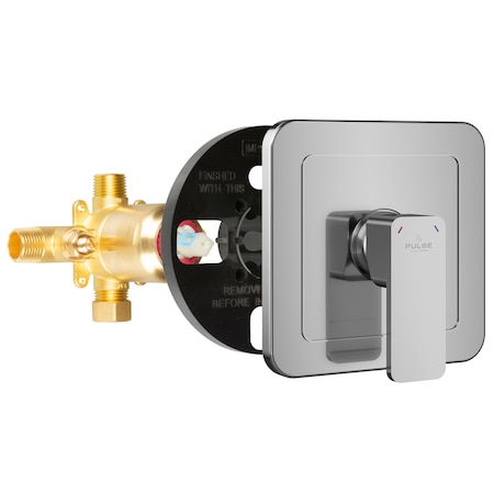 Pulse Showerspas Trutemp Pressure Balance Valve W/Chrome Trim Kit, Finish: Chrome 3003-RIV-PB-CH