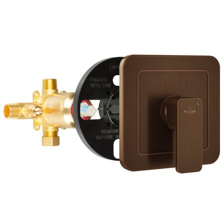 Pulse Showerspas Trutemp Pressure Balance Valve W/Oil-Rubbed Bronze Trim Kit, Mounting Type: Wall 3003-RIV-PB-ORB