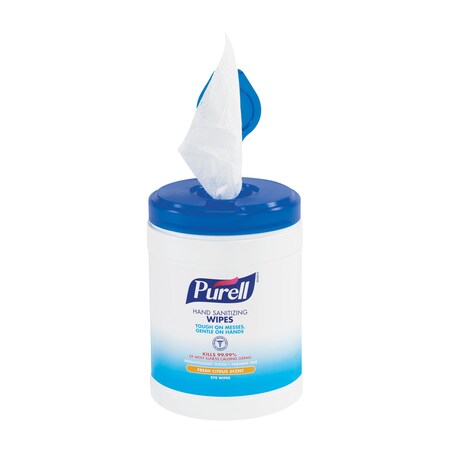 Purell Hand Sanitizer Wipes, 6x7", White, PK6 PUR2000