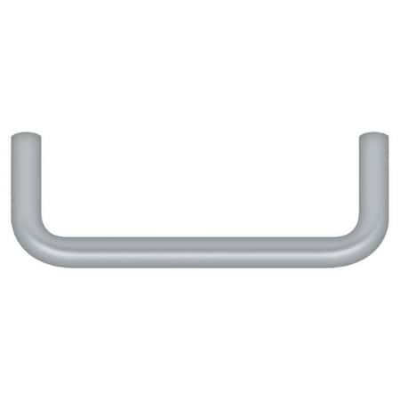 Deltana Wire Pull, 3-1/2" Satin Chrome PW350U26D