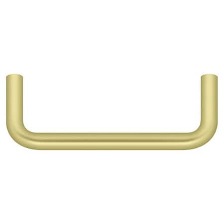 Deltana Wire Pull, 3-1/2" Bright Brass PW350U3