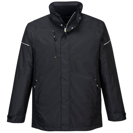 Portwest PW3 Winter Jacket, Med, Zipper, Black, Medium PW362