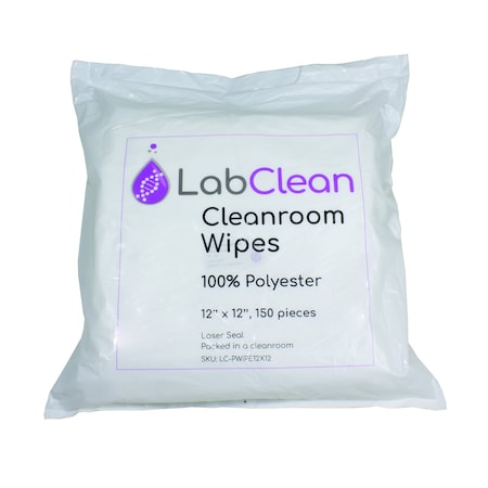 United Scientific Cleanroom Wipes, 55 percent cell, PK10 PWIPE12X12