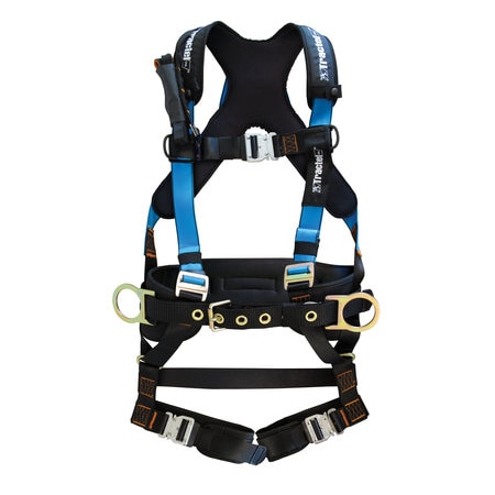 Tractel Elastrac Full Body Harness, Industrial Fall Arrest, Belt, 2XL Size FMT95XXL
