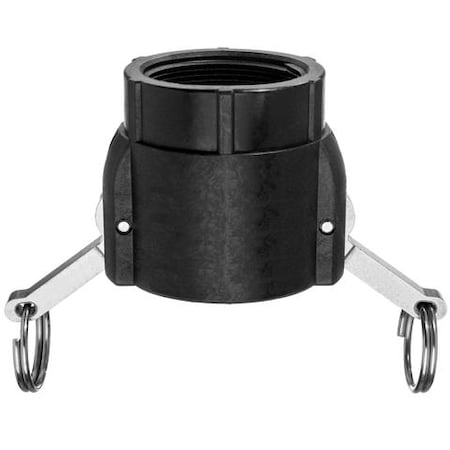 Usa Industrials Cam and Groove Fitting, Brass, D, 1/2" Coupler x 1/2" Female NPT BULK-CGF-210