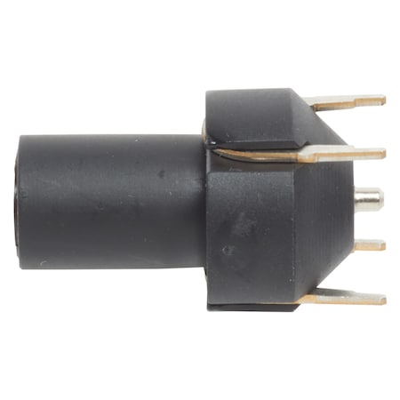 Pomona Electronics In-Line 4mm Safety Jack For PCB, Black 73096-0