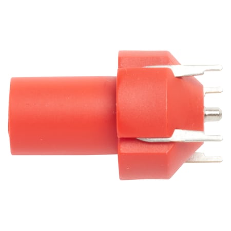 Pomona Electronics In-Line 4mm Safety Jack For PCB, Red 73096-2