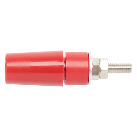 Pomona Electronics Mounting Safety Jack, 4mm, Red 73098-2
