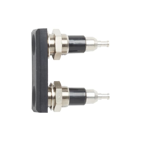 Pomona Electronics Panel Mount Double 4mm Jack, Black 73101-0