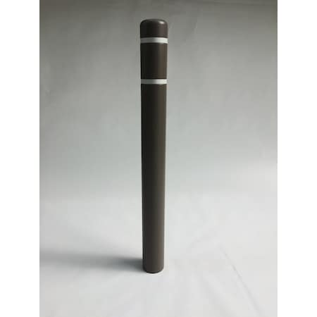 Post Guard Post Sleeve, 4.5" Dia, 52" H, Grey/White CL1385CW