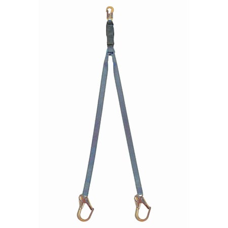 Tractel phoenix Lanyard, 6 ft. Length, 1 Leg(s), 310 lbs., one person Weight Capacity C026H