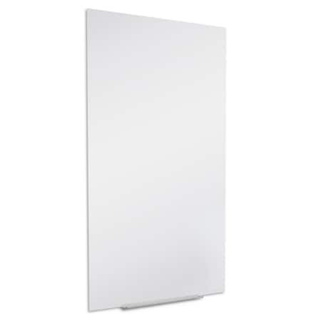 Quartet Dry Erase Board, 50", Glass Frame, Gloss Q012850IMW