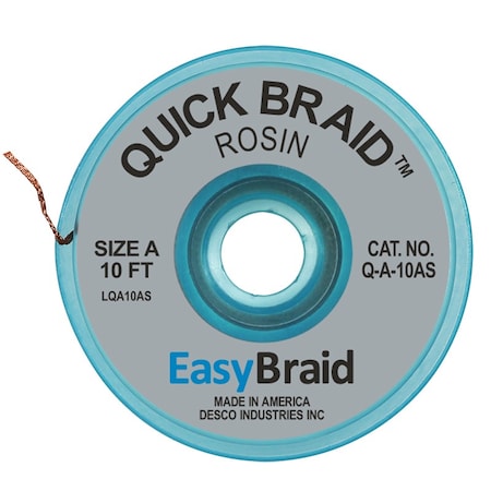 Easybraid DESOLDERING BRAID, QUICK BRAID .02, PK25 Q-A-10AS