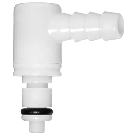 Usa Industrials Acetal Quick Disconnect, Elbow, 1/8" Plug x 1/4" Barbed ZUSA-TF-QD-A-27