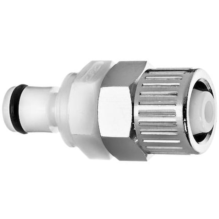 Usa Industrials Acetal Quick Disconnect, Straight, 1/4" Plug x 1/4" Compression ZUSA-TF-QD-A-23