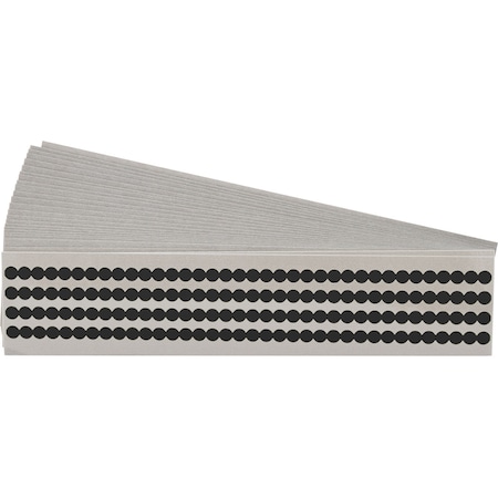 Brady Quik-Dot Markers Vinyl 0.250 in Di, PK 25 QD-25-BK-PK