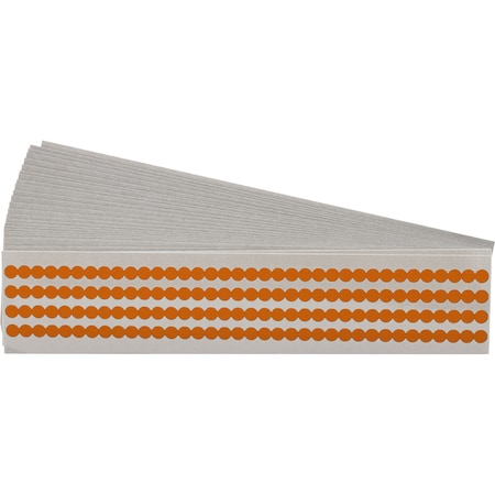 Brady Quik-Dot Markers Vinyl 0.250 in Di, PK 25 QD-25-OR-PK