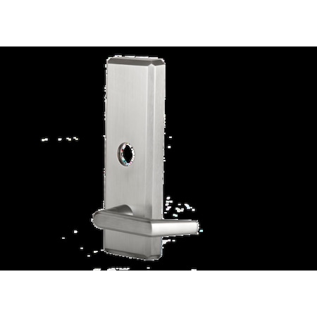 Dormakaba QET360 Exit Trim, Keyed Sierra Lever, Satin Chrome QET360E689LC