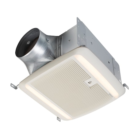 Broan-Nutone Exhaust Fan, LED Fan/Light, Selectable 110, Energy Star Certified QTXE110150DCSL