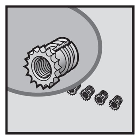 Nvent Hoffman Brass Insert Kit, Fits Qline I, Brass QBIK