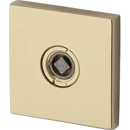 Baldwin Single Privacy Rosettes Lifetime Brass R017.003.IPV