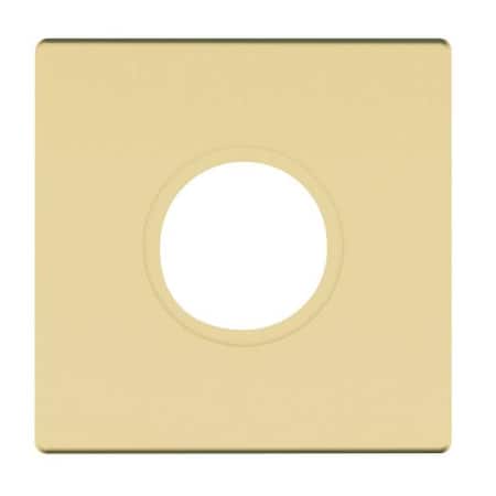 Baldwin Privacy Rosettes Satin Brass with Brown R017.060.PV