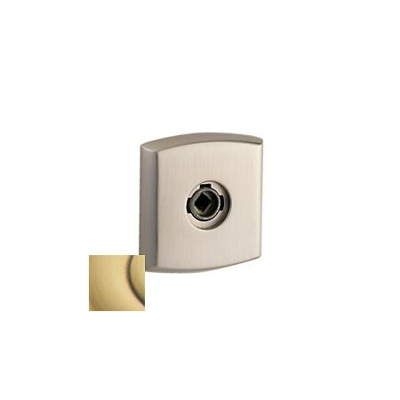 Baldwin Passage Rosettes Satin Brass with Brown R026.060.PS