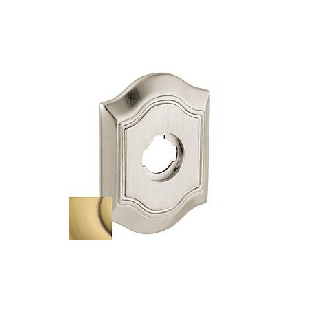 Baldwin Passage Rosettes Satin Brass with Brown R027.060.PS