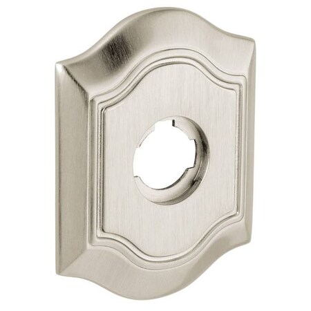 Baldwin Single Passage Rosettes Satin Nickel R027.150.IPS