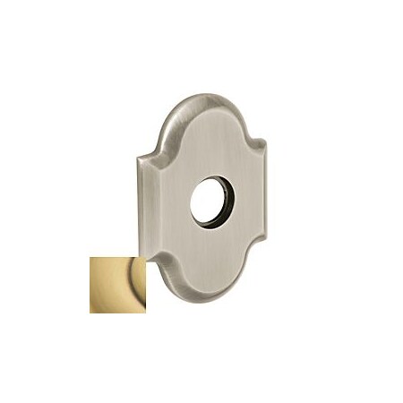Baldwin Privacy Rosettes Satin Brass with Brown R030.060.PV