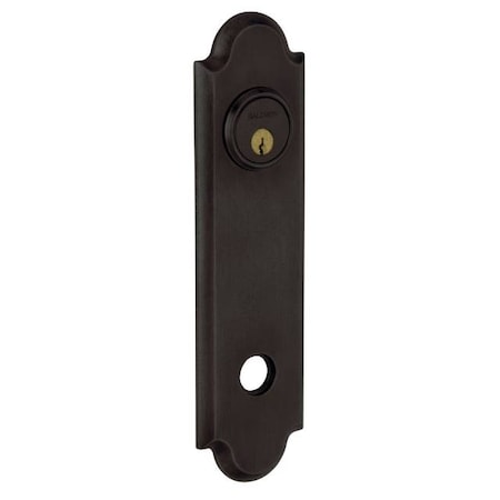 Baldwin Dummy Pair Rosettes Distressed Oil Rubbed Bronze R032.402.FD