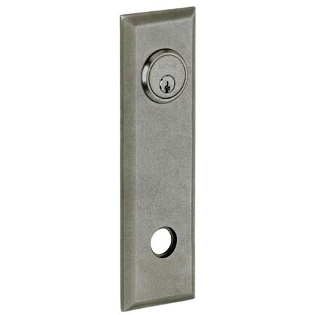 Baldwin Privacy Rosettes Distressed Antique Nickel R035.452.LPV