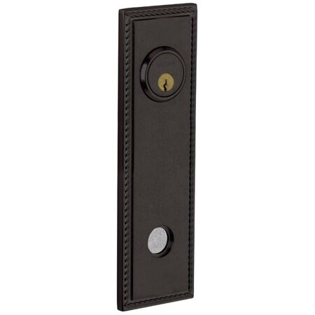 Baldwin Single Passage Rosettes Distressed Oil Rubbed Bronze R038.402.IPS
