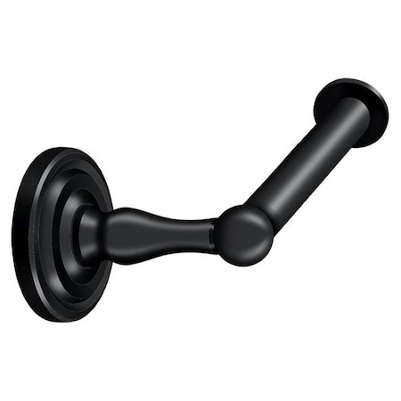 Deltana Toilet Paper Holder, Single Post " L", R-Series Black R2001-U19