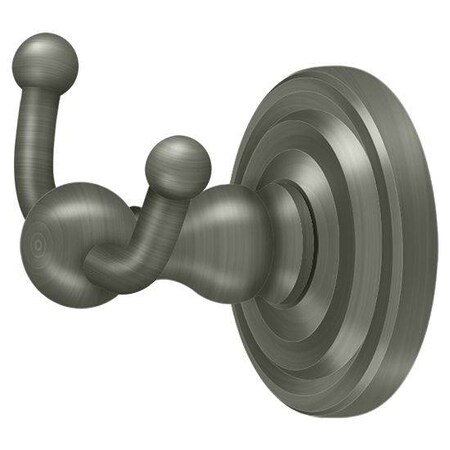 Deltana Double Robe Hook, R-Series Antique Nickel R2010-U15A