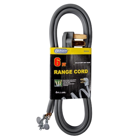 Bergen Industries Appliance Power Cord 6FT.3-Wire Oven Ra R628106