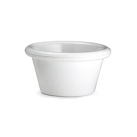 Tablecraft Plain Ramekin, Melamine, White, 3 OZ RAM3W