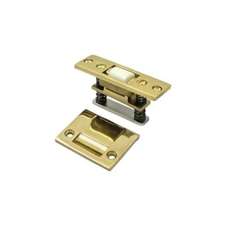 Deltana Roller Catch, Heavy Duty Unlacquered Bright Brass RCA430U3-UNL