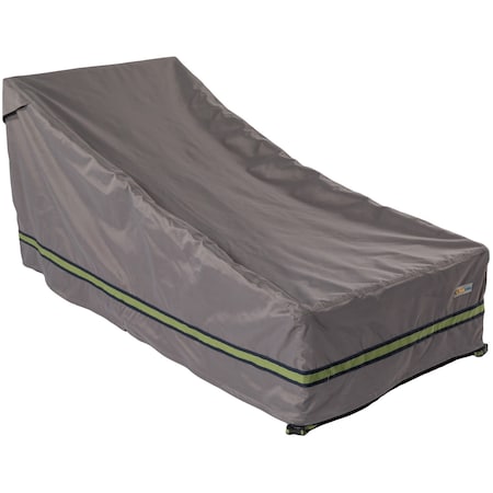 Duck Covers Soteria Grey RainProof Patio Chaise Lounge Cover, 36"x86" RCE863432