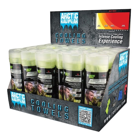 Radians Arctic RadwearCooling Towel Counter Display RCS-CD2