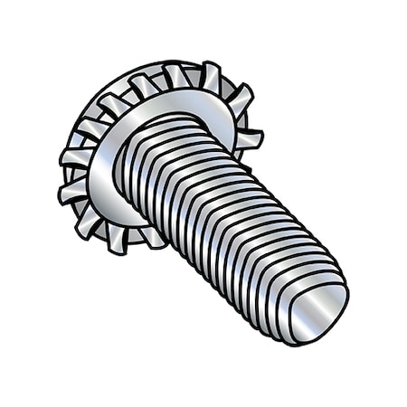 Zoro Select #6-32 x 3/8 in Phillips Pan Machine Screw, Zinc Plated Steel, 5000 PK 0606REPP