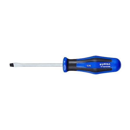 Vega Round Blade Screwdriver, Sl, 1/4 x 4 in RF1664SD208