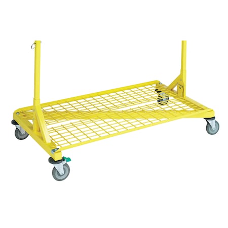 Irsg Yellow Bottom Grid Shelf for RGR2-350 Rolling Garment Rack RGR-S3